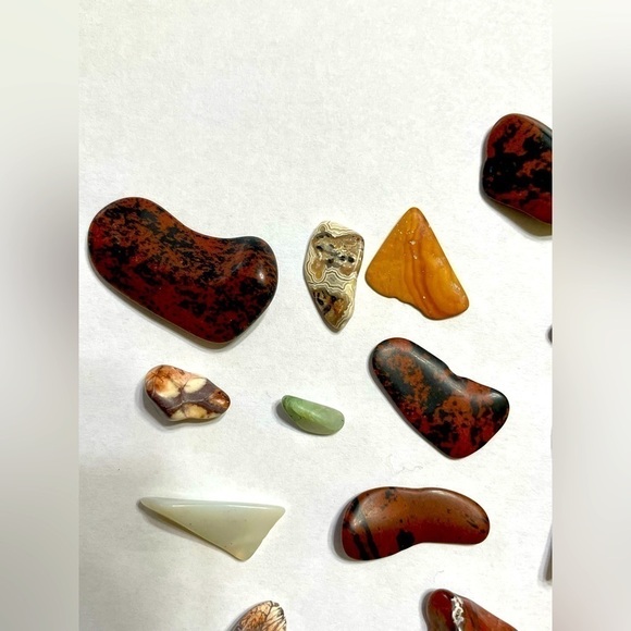Stones Tumbles Mixed Tumbled Stones Lot of 17 - Picture 6 of 10
